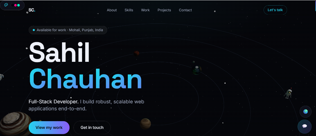 This Interactive 3D Portfolio
